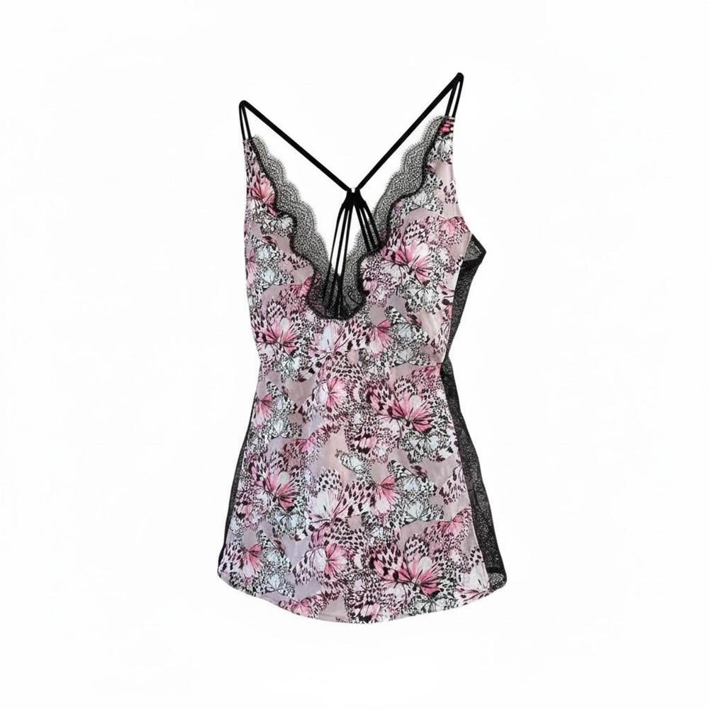 Victoria’s Secret Butterfly Lace Cami Y2K Lingerie Top Women L